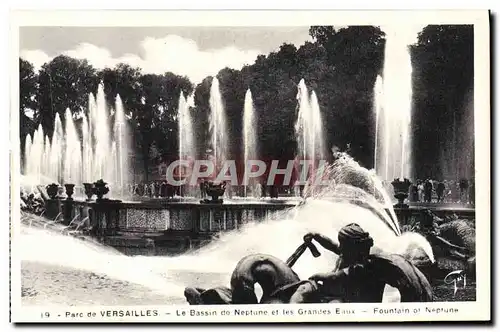 Cartes postales Versailles Le Basin De Neptune Et Les Grandes Eaux