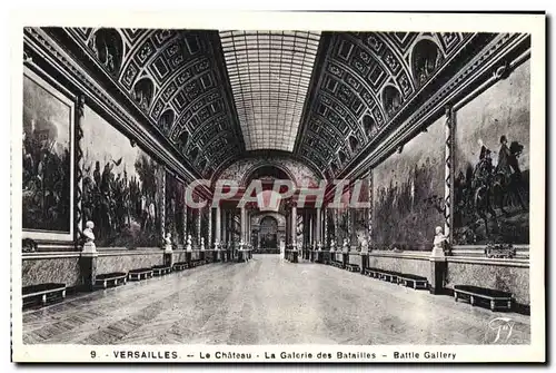 Cartes postales Versailles Le Chateau La Galerie Des Batailles