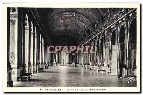 Cartes postales Versailles Le Palais La Galerie Des Glaces