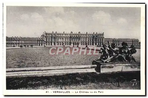 Ansichtskarte AK Versailles Le Chateau Vu Du Parc