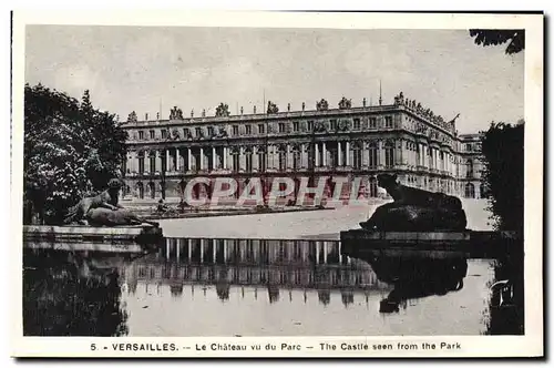 Cartes postales Versailles Le Chateau Vu Du Parc