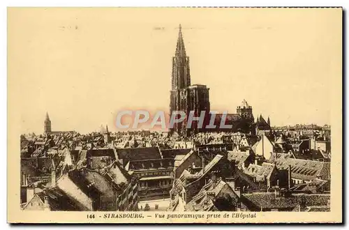 Ansichtskarte AK Strasbourg Vue Panoramique Prise De I&#39Hopital