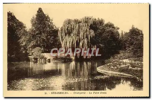 Ansichtskarte AK Strasbourg Orangerie La Piece D&#39Eau