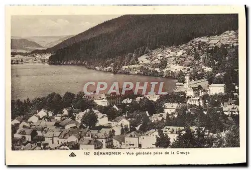 Ansichtskarte AK Gerardmer Vue Generale Prise de la Creuse