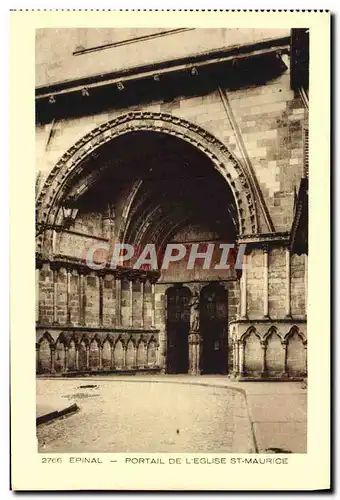 Cartes postales Epinal Portail De L&#39Eglise St Maurice