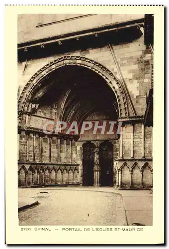 Cartes postales Epinal Portail De L'Eglise St Maurice