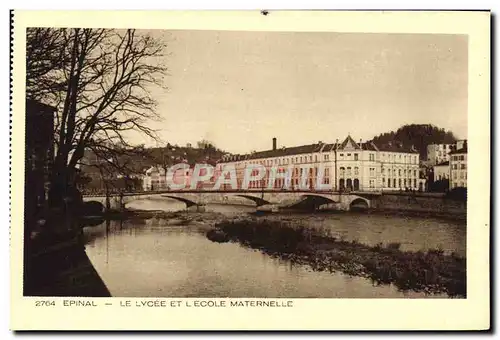 Cartes postales Epinal Le lycee et l'ecole maternelle
