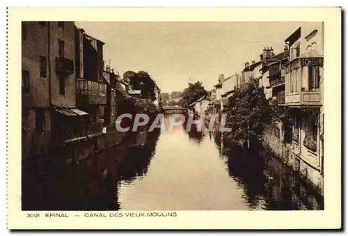 Ansichtskarte AK Epinal Canal Des Vieux Moulins