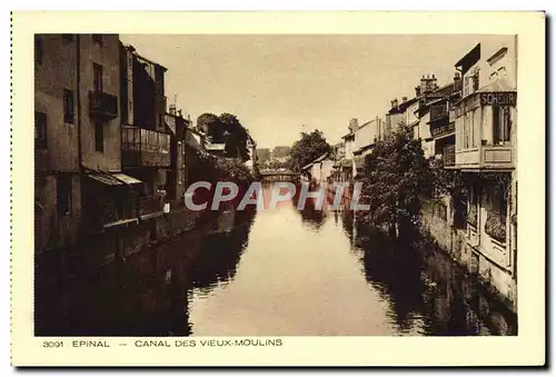 Cartes postales Epinal Canal Des Vieux Moulins