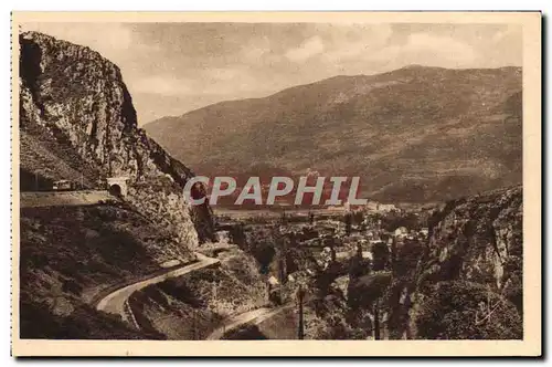 Cartes postales Pierrefitte Vue Generale Route de Cauterets et Tunnel