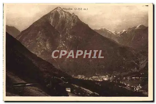 Cartes postales Cauterets La Ville le Peguere et le Val de Cambasque