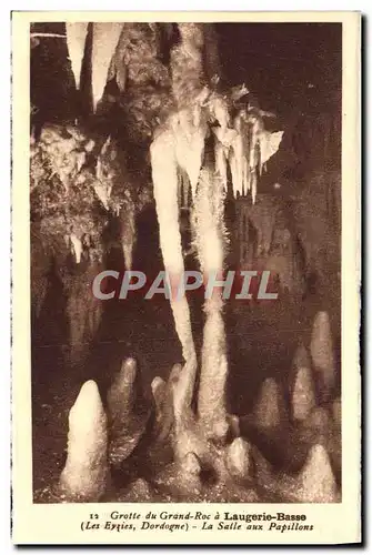 Ansichtskarte AK Laugerie Basse Grotte du Grand Roc La salle aux papillons Prehistoire Les Eyzies