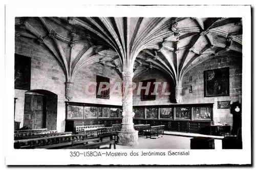 Ansichtskarte AK Lisboa Masteiro dos Jeronimos Sacristia