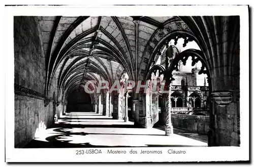 Ansichtskarte AK Lisboa Masteiro des Jeronimos Claustro