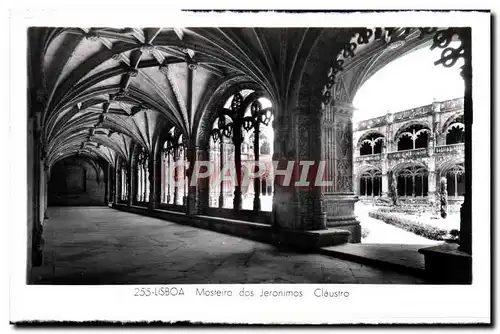 Ansichtskarte AK Lisboa Masteiro des Jeronimos Claustro