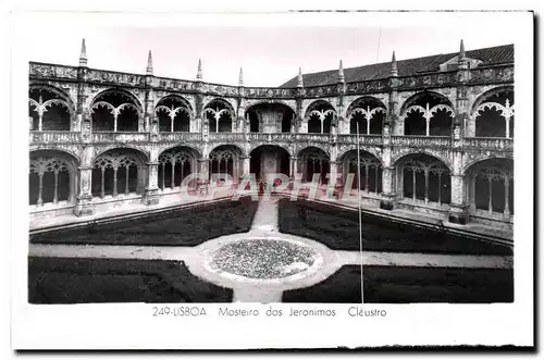 Ansichtskarte AK Lisboa Masteiro des Jeronimos Claustro