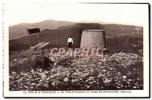 Cartes postales Col de la Faucille La Table d&#39orientation au sommet du Montrond