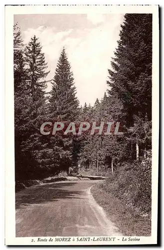 Cartes postales Route de Morez a Saint Laurent La Savine