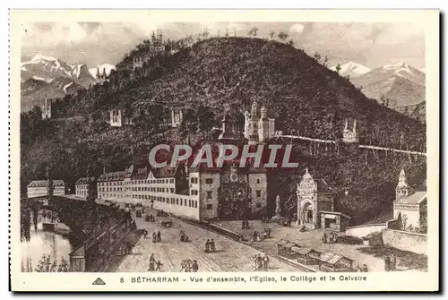Cartes postales Betharram Vue D'Ensemble L'Eglise le College et le calvaire