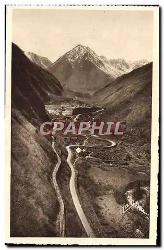 Cartes postales Route de Pierrefitte a Cauterets Le Colimacon et le Peguere