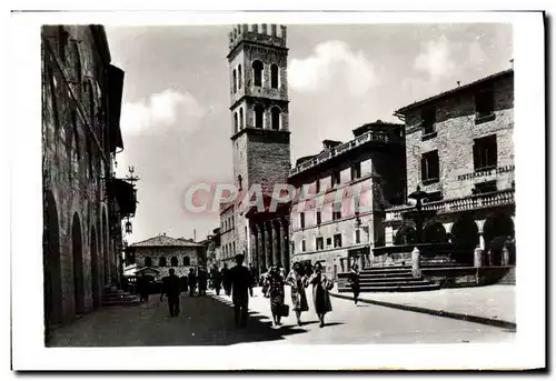 Cartes postales moderne Assisi Piazza del Comune