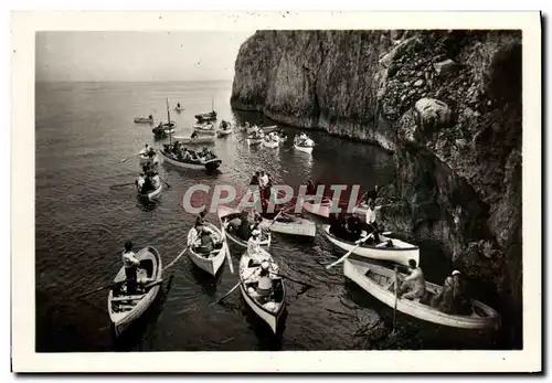 Cartes postales moderne Capri Ingresso alla Grotta Azzurra Bateaux