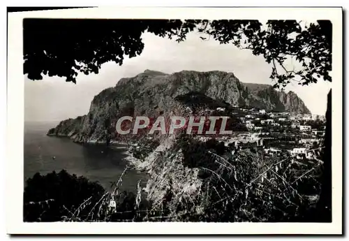 Moderne Karte Capri Panorama e Monte Solaro