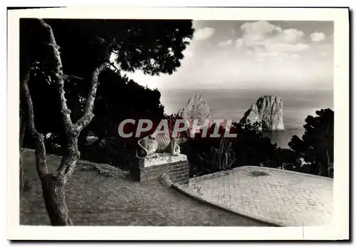 Cartes postales moderne Capri I Faraglioni dai giardini Cesare Augusto