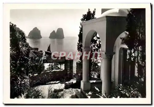 Moderne Karte Capri Piccola Marina e Chiesa di S Andrea