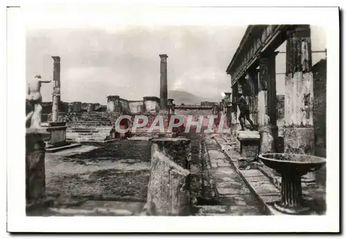 Moderne Karte Pompei Tempio di Apollo