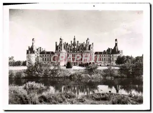 Cartes postales moderne Chambord Le chateau Facade et jardins sur le Cosson