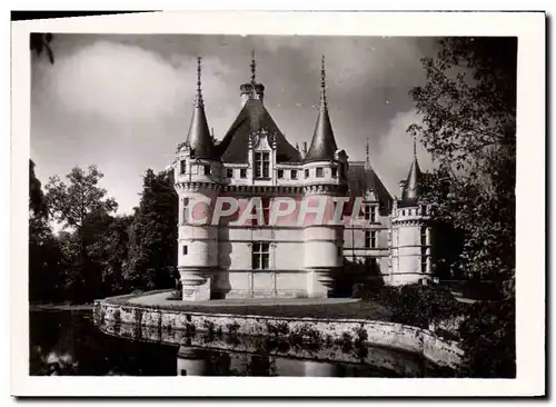 Moderne Karte Le Chateau Azay le Rideau Facade orientale