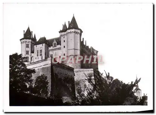 Moderne Karte Saumur Le Chateau et les Remparts