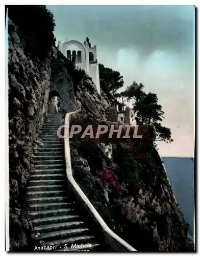 Cartes postales moderne Anacapri Ancien escalier romain