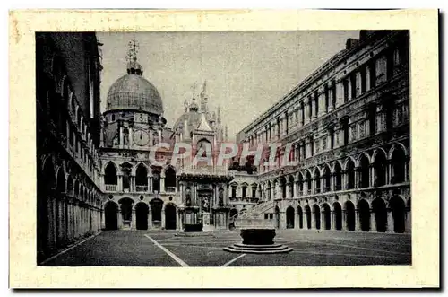 Moderne Karte Venezia Cortile del Palazzo Ducale