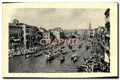 Moderne Karte Venezia Regate Sul Canal Grande