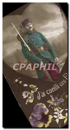 Cartes postales Fantaisie Soldat Militaria