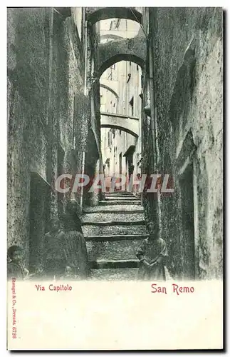 Cartes postales San Remo Via Capitolo Enfants