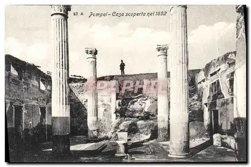 Cartes postales Pompei Casa Scoperta nel 1892