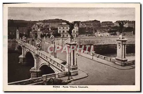 Ansichtskarte AK Roma Ponte Vittorio Emanuele