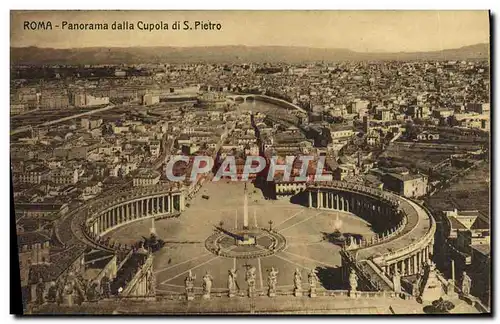 Ansichtskarte AK Roma Panorama dalla Cupola di S Pietro