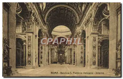 Ansichtskarte AK Roma Basilica S Pietro in Vaticano Interno