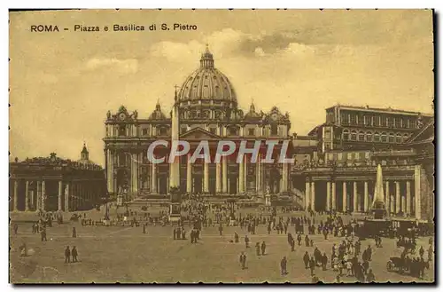 Cartes postales Roma Piazza e Basilica di S Pietro