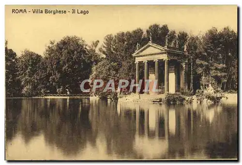 Ansichtskarte AK Roma Villa Borghese Il Lago