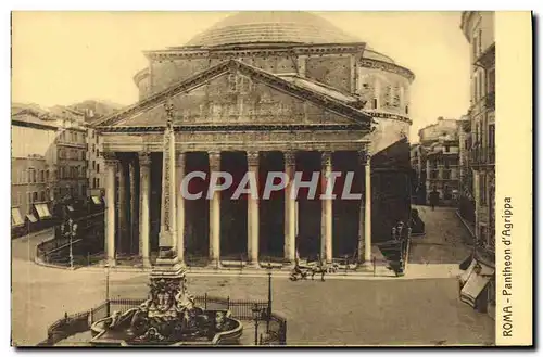 Cartes postales Roma Pantheon d'Agrippa