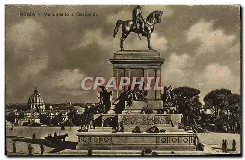 Cartes postales Roma Monumento a Garibaldi