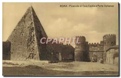 Cartes postales Roma Piramide di Caio Cestio e Porta Ostiense