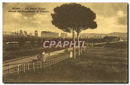 Cartes postales Roma Via Appia Nuova avanzi dell &#39acquedotto di Claudio