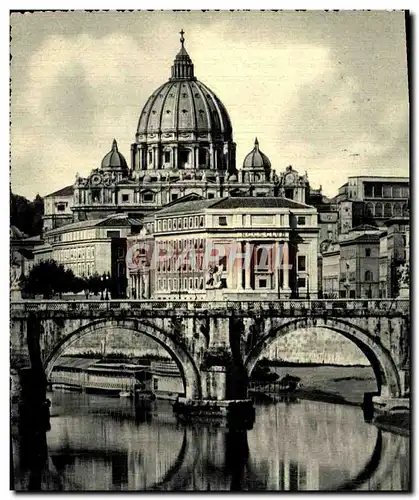 Cartes postales moderne Roma St Peter&#39s Dome from the Lungotevere