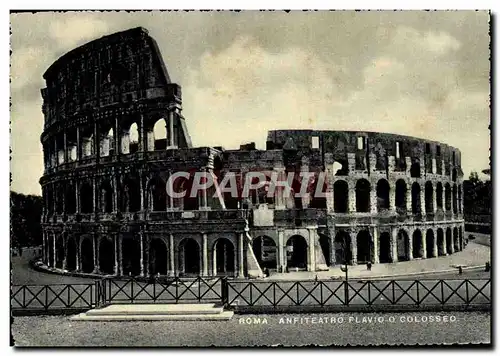 Moderne Karte Roma Anfiteatro Flavio O Colosseo